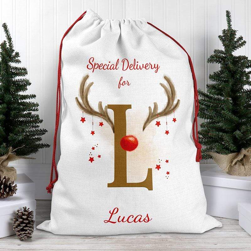 Alphabet Initial Santa Sack